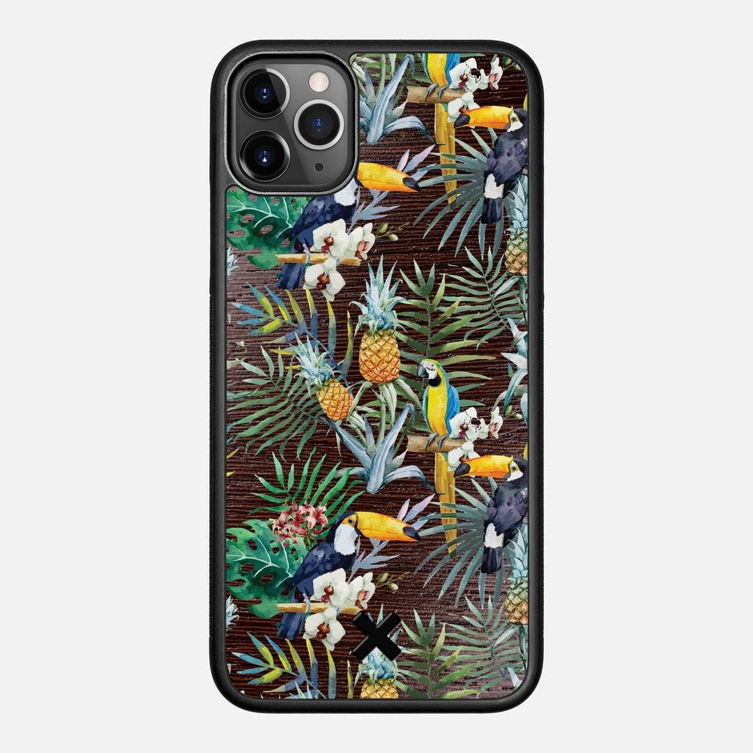 Tropic Case for the Apple iPhone 11 Pro Max featuring a UV Printed and Wenge Wood backer with the Keyway X Mark#Phone Model_iPhone 11 Pro Max