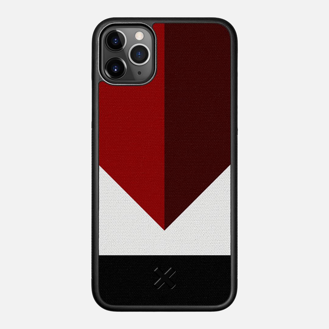 Valley Case for the Apple iPhone 11 Pro Max featuring a UV Printed Cotton Canvas backer with the Keyway X Mark#Phone Model_iPhone 11 Pro Max