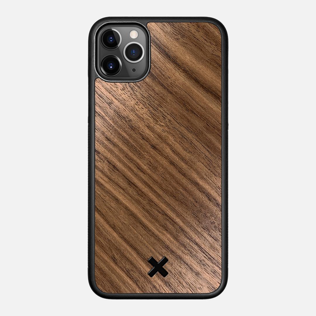 Walnut Pure Case for the Apple iPhone 11 Pro Max featuring a Walnut Wood backer with the Keyway X Mark#Phone Model_iPhone 11 Pro Max