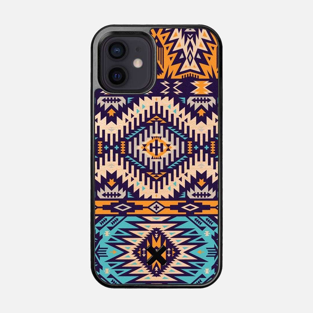 Aztec Case for the Apple iPhone 12 featuring a UV Printed Maple Wood backer with the Keyway X Mark#Phone Model_iPhone 12
