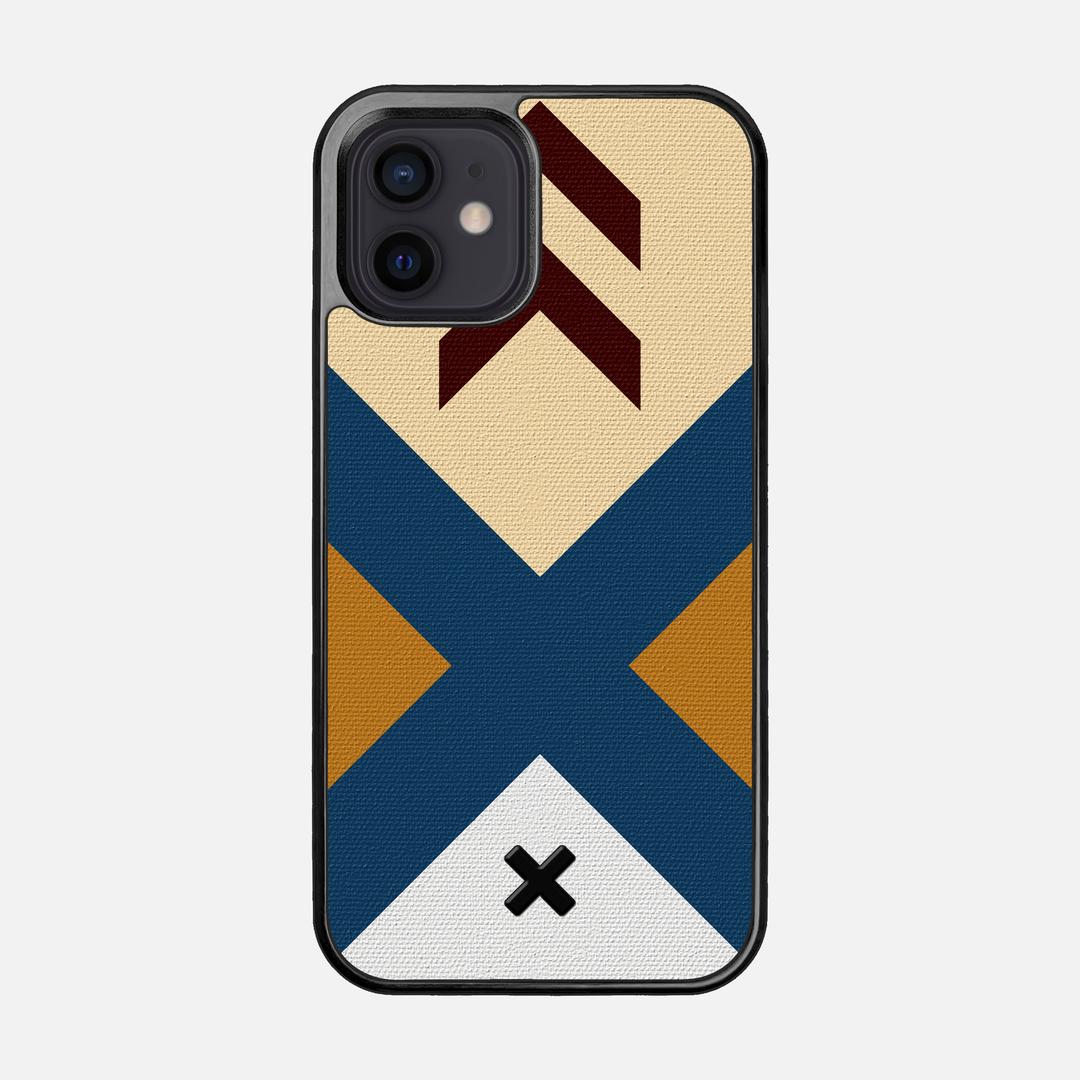 Camp Case for the Apple iPhone 12 featuring a UV Printed Cotton Canvas backer with the Keyway X Mark#Phone Model_iPhone 12