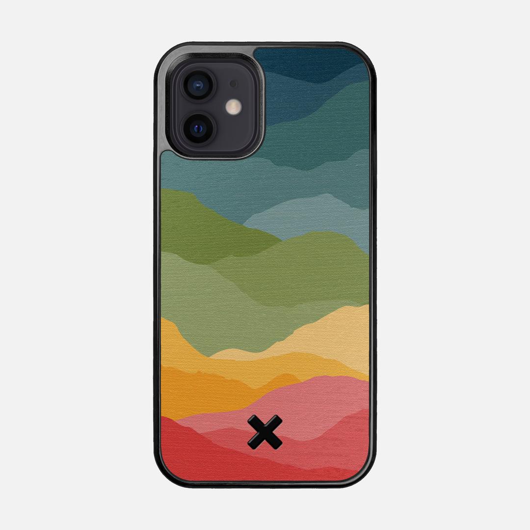 Gamut Case for the Apple iPhone 12 featuring a UV Printed Wenge Wood backer with the Keyway X Mark#Phone Model_iPhone 12