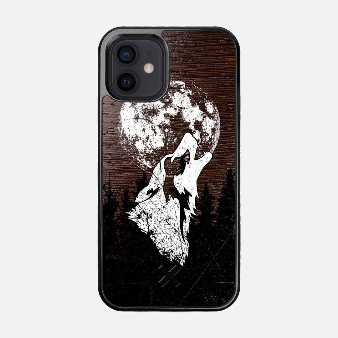 Howl Case for the Apple iPhone 12 featuring a UV Printed Wenge Wood backer with the Keyway X Mark#Phone Model_iPhone 12