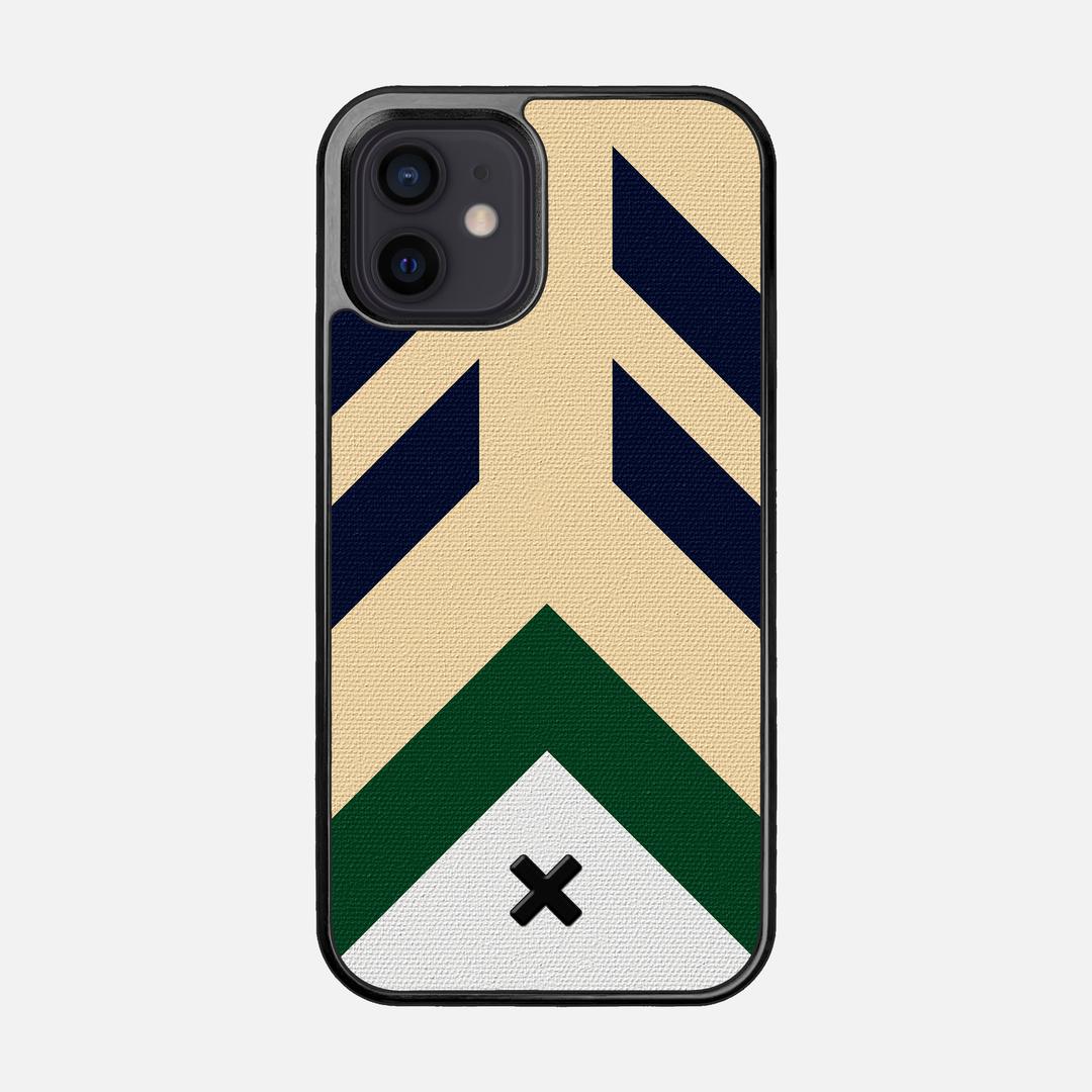 Passage Case for the Apple iPhone 12 featuring a UV Printed Cotton Canvas backer with the Keyway X Mark#Phone Model_iPhone 12