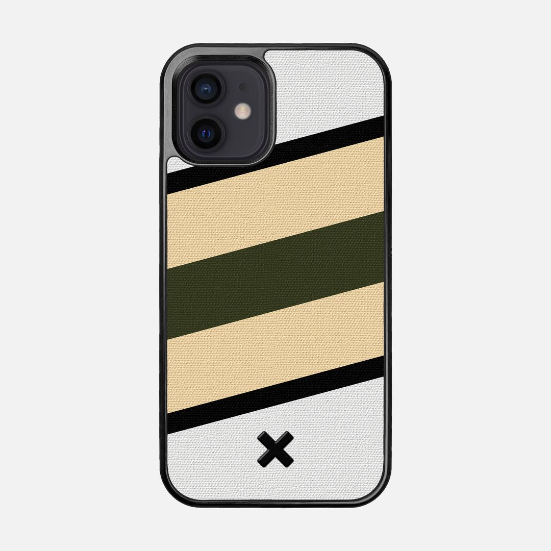 Ridge Case for the Apple iPhone 12 featuring a UV Printed Cotton Canvas backer with the Keyway X Mark#Phone Model_iPhone 12