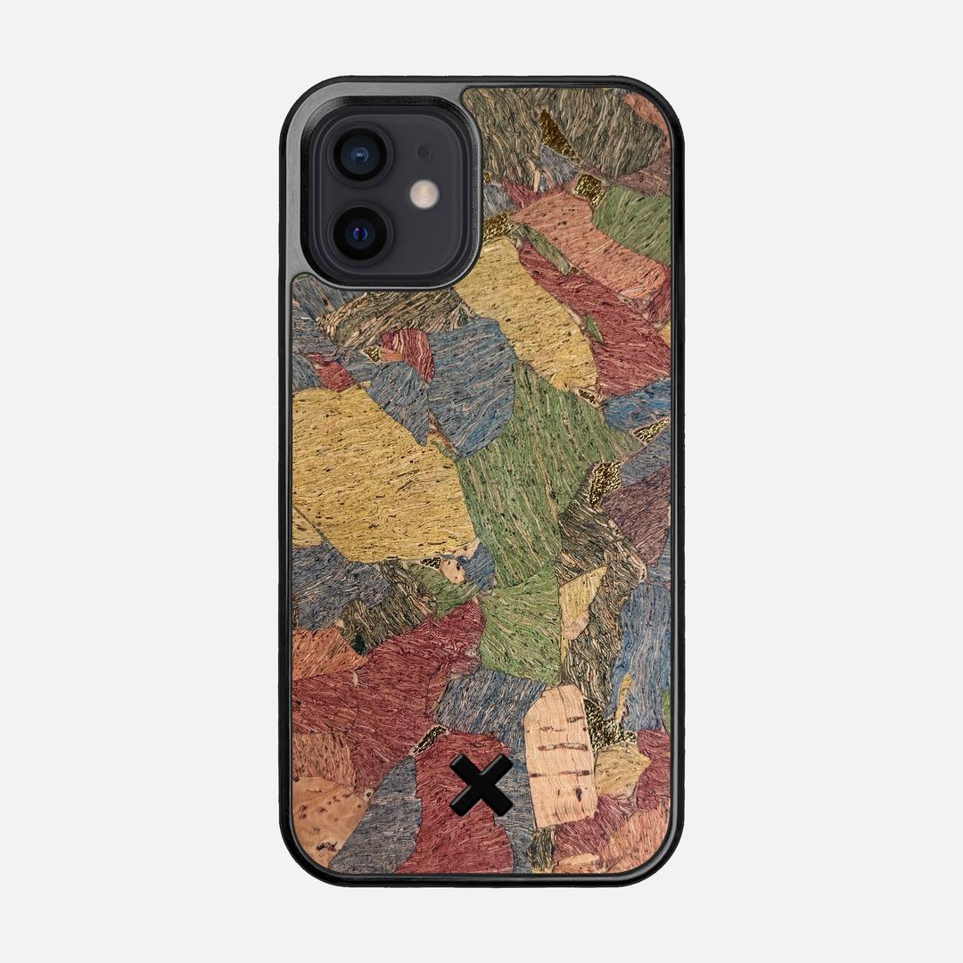 Terrazzo Cork Case for the Apple iPhone 12 featuring a Genuine Cork backer with the Keyway X Mark#Phone Model_iPhone 12
