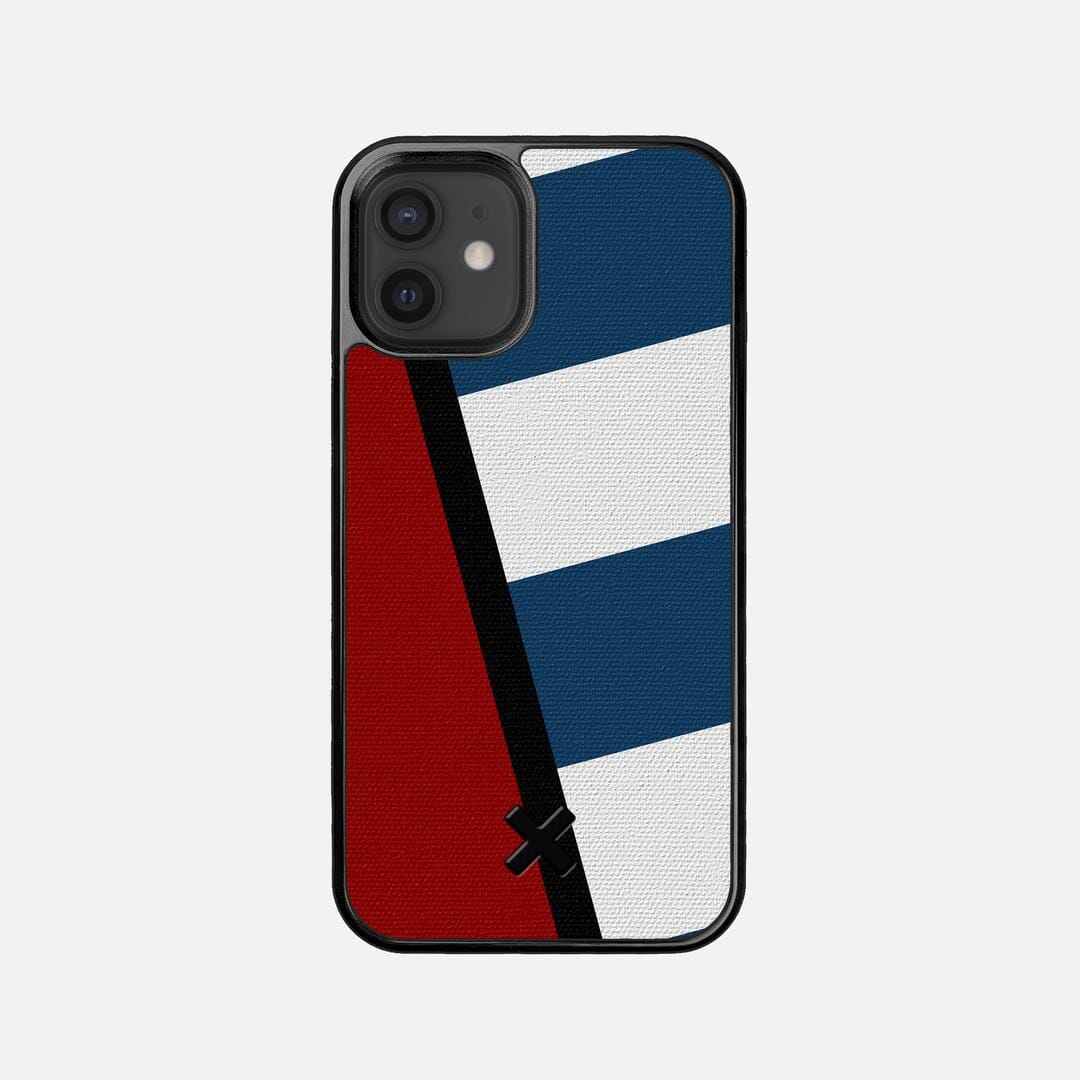 Bluff Case for the Apple iPhone 12 Mini featuring a UV Printed Cotton Canvas backer with the Keyway X Mark#Phone Model_iPhone 12 Mini