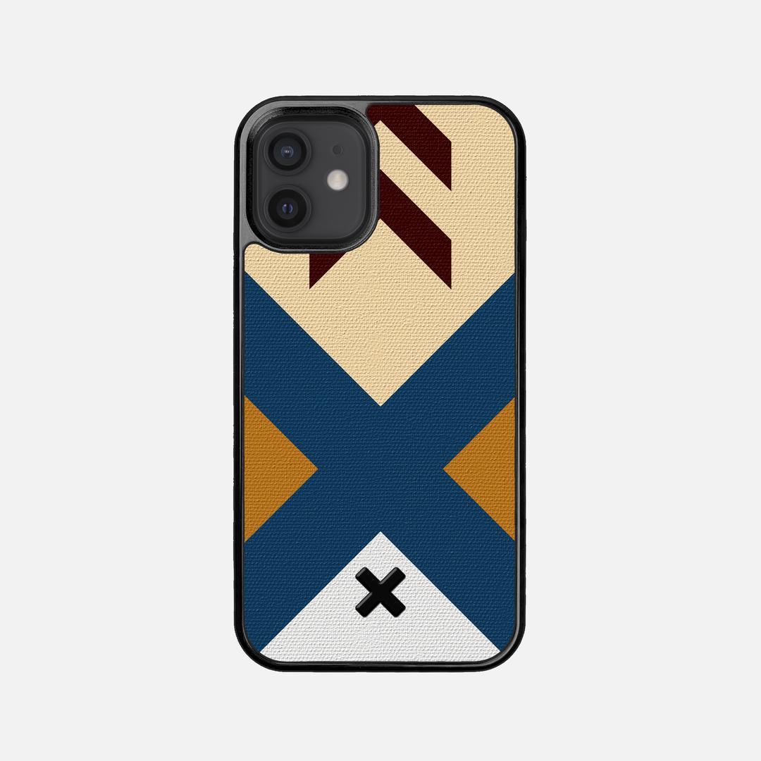 Camp Case for the Apple iPhone 12 Mini featuring a UV Printed Cotton Canvas backer with the Keyway X Mark#Phone Model_iPhone 12 Mini
