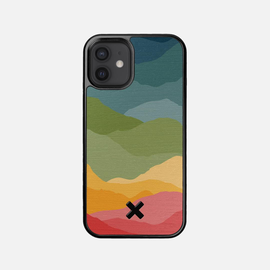 Gamut Case for the Apple iPhone 12 Mini featuring a UV Printed Wenge Wood backer with the Keyway X Mark#Phone Model_iPhone 12 Mini