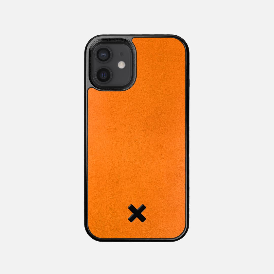 Honey Leather Case for the Apple iPhone 12 Mini featuring a Genuine Leather backer with the Keyway X Mark#Phone Model_iPhone 12 Mini