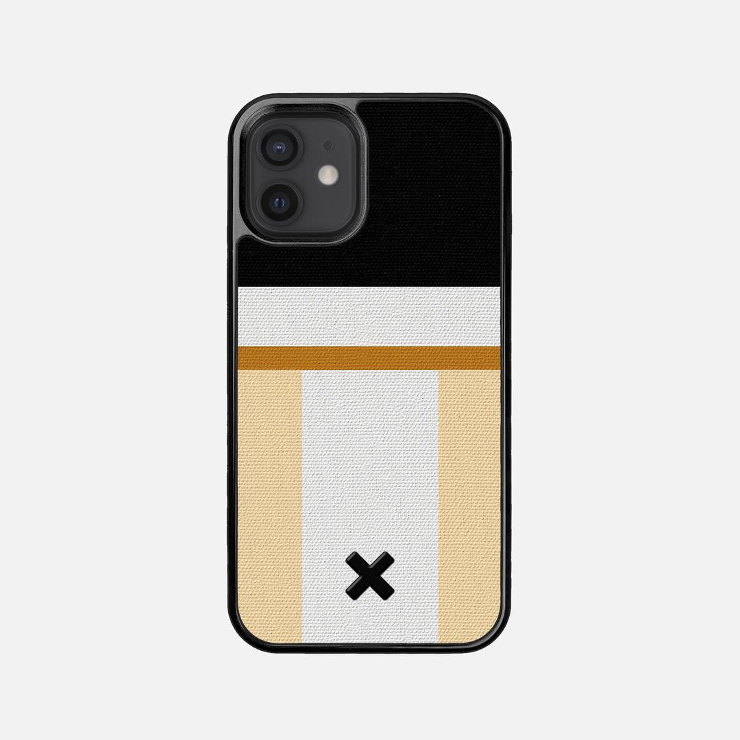 Isle Case for the Apple iPhone 12 Mini featuring a UV Printed Cotton Canvas backer with the Keyway X Mark#Phone Model_iPhone 12 Mini
