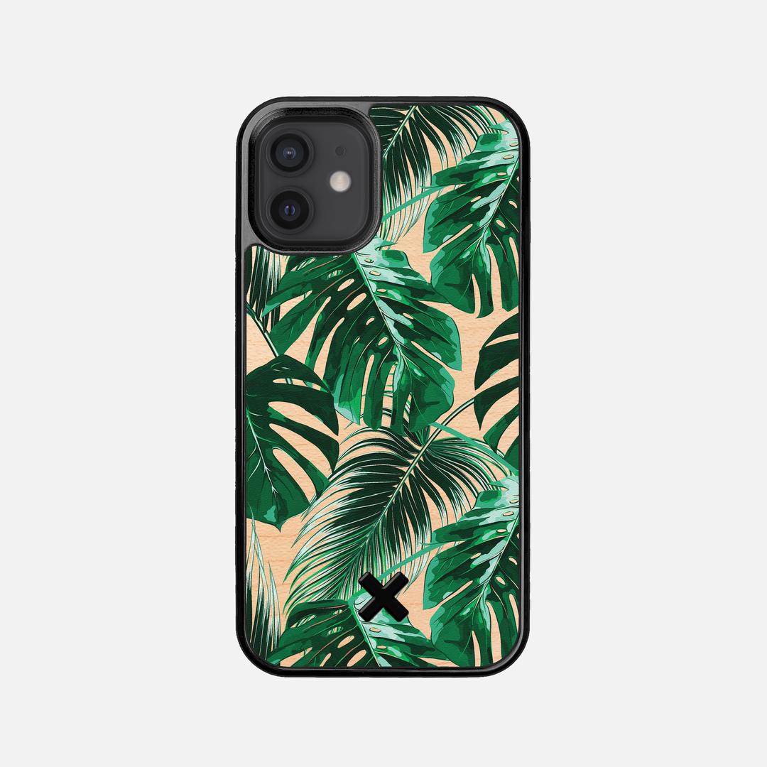 Palm Case for the Apple iPhone 12 Mini featuring a UV Printed Maple Wood backer with the Keyway X Mark#Phone Model_iPhone 12 Mini