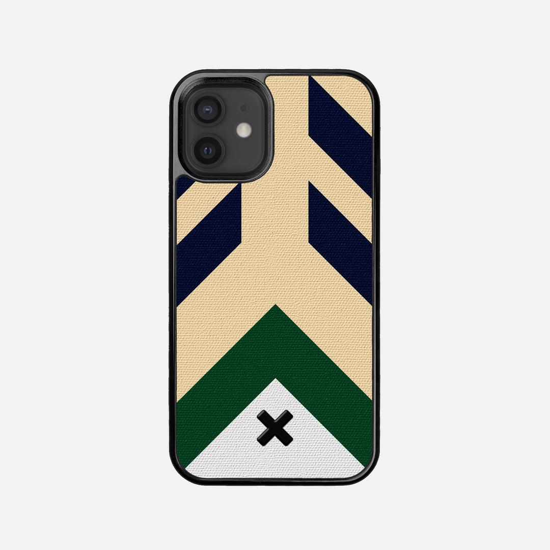 Passage Case for the Apple iPhone 12 Mini featuring a UV Printed Cotton Canvas backer with the Keyway X Mark#Phone Model_iPhone 12 Mini