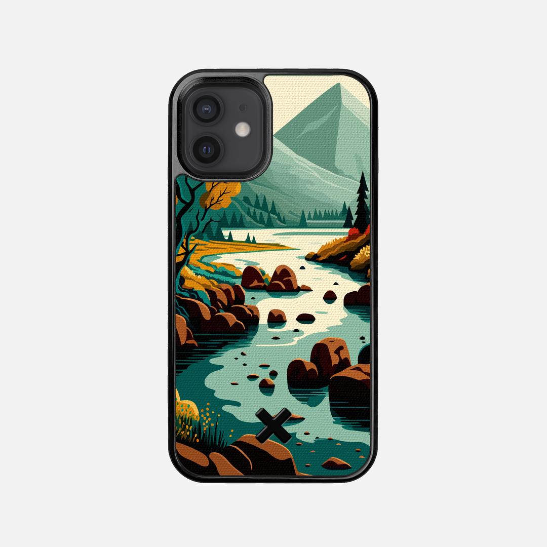 Sanctuary Case for the Apple iPhone 12 Mini featuring a UV Printed Cotton Canvas backer with the Keyway X Mark#Phone Model_iPhone 12 Mini