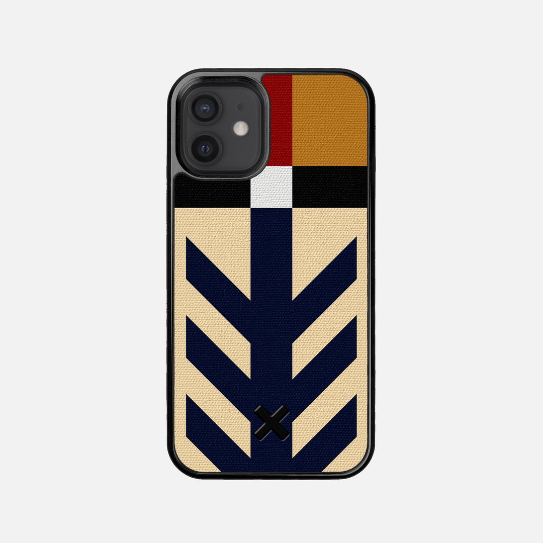 Trail Case for the Apple iPhone 12 Mini featuring a UV Printed Cotton Canvas backer with the Keyway X Mark#Phone Model_iPhone 12 Mini