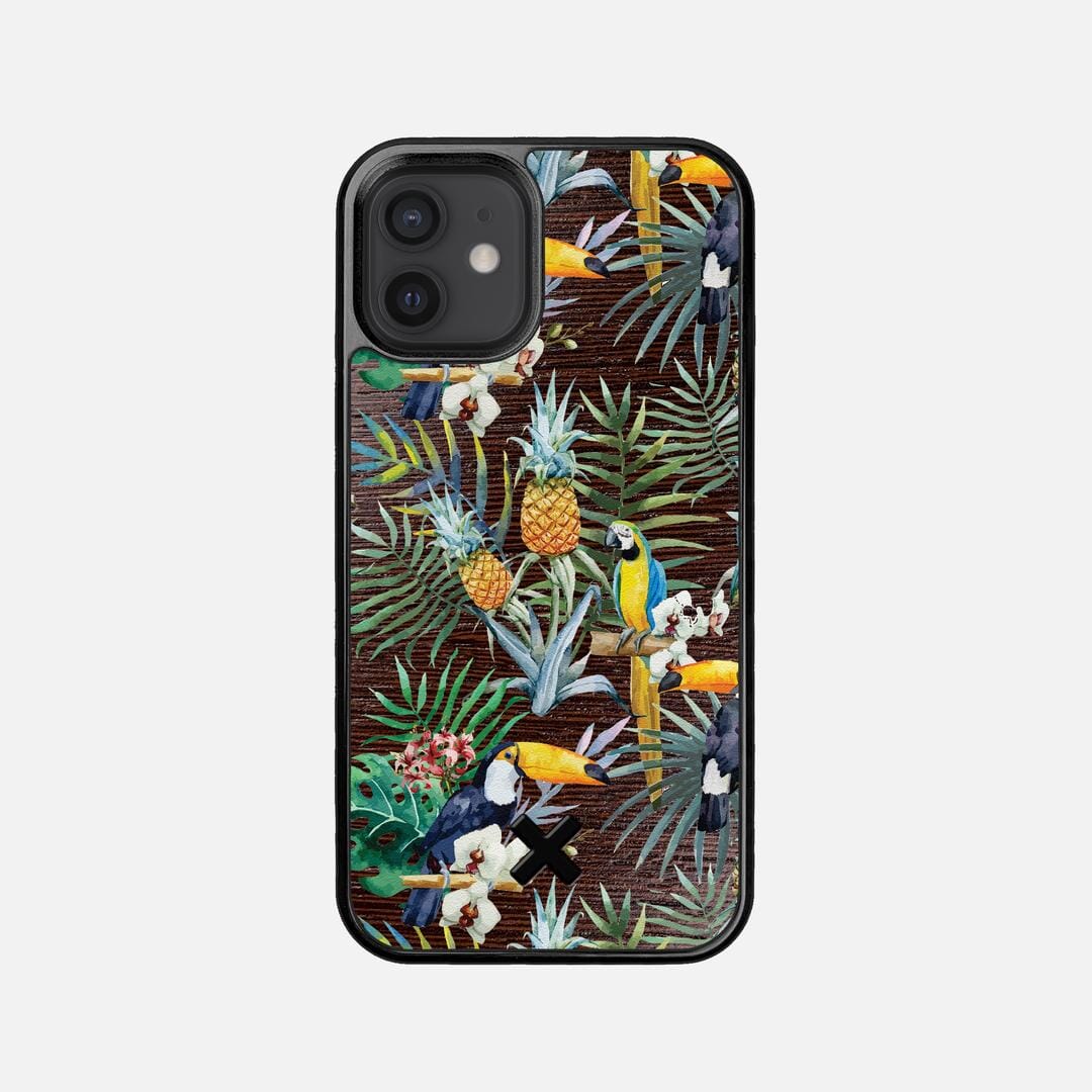 Tropic Case for the Apple iPhone 12 Mini featuring a UV Printed and Wenge Wood backer with the Keyway X Mark#Phone Model_iPhone 12 Mini