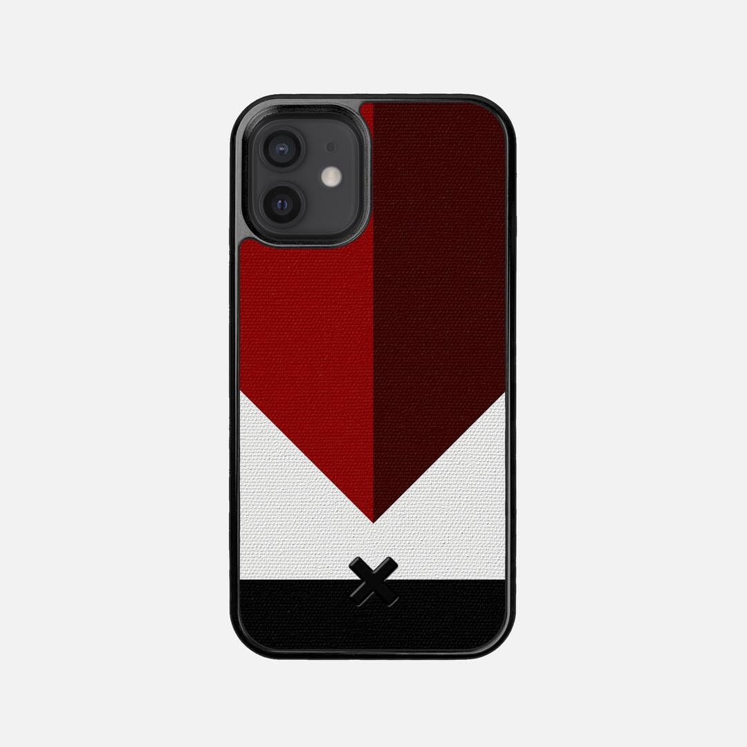 Valley Case for the Apple iPhone 12 Mini featuring a UV Printed Cotton Canvas backer with the Keyway X Mark#Phone Model_iPhone 12 Mini