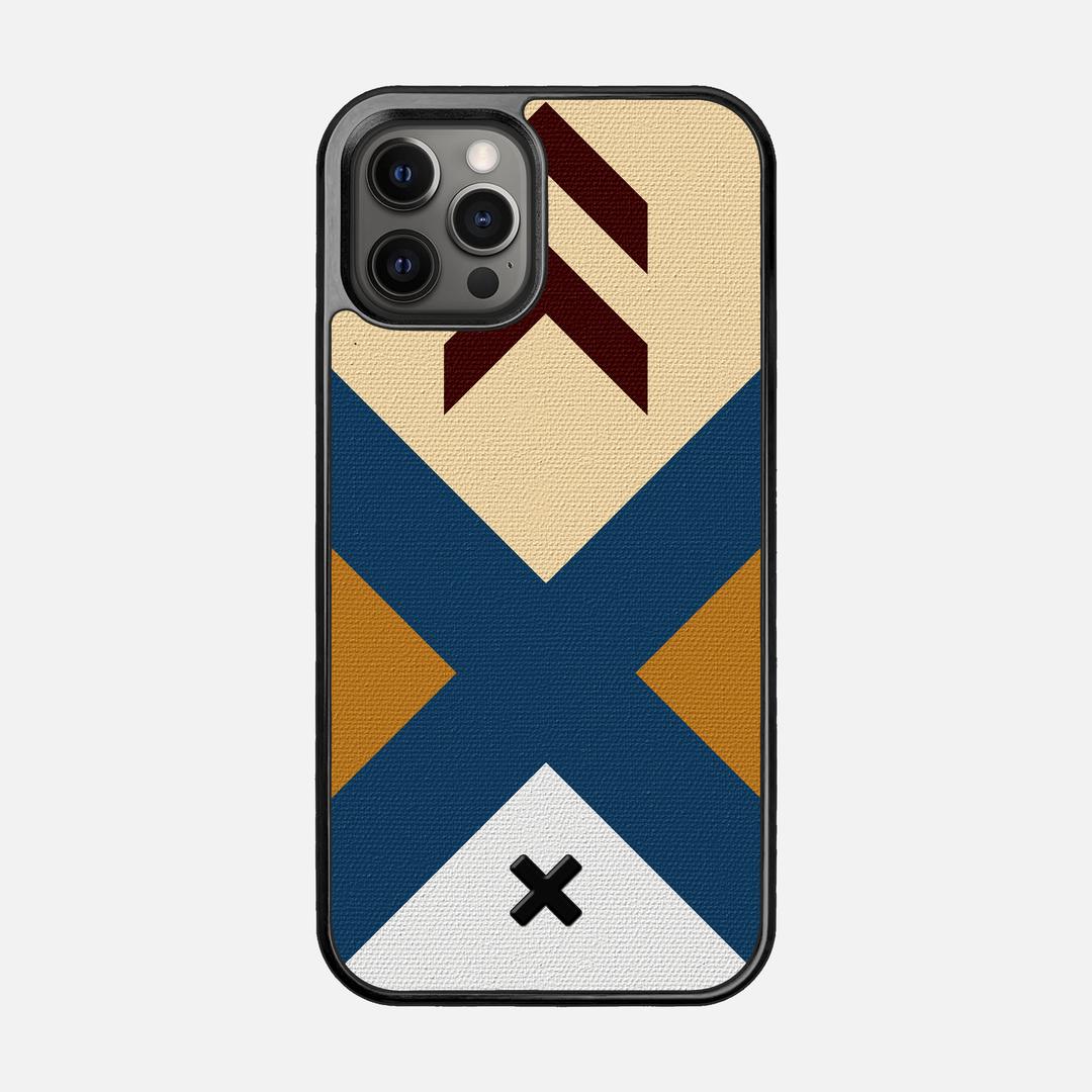 Camp Case for the Apple iPhone 12 Pro featuring a UV Printed Cotton Canvas backer with the Keyway X Mark#Phone Model_iPhone 12 Pro