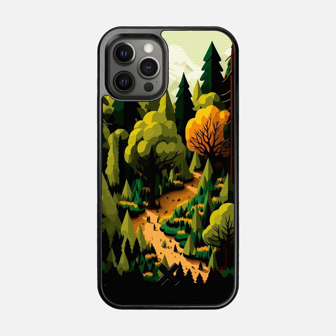 Evergreen Case for the Apple iPhone 12 Pro featuring a UV Printed Cotton Canvas backer with the Keyway X Mark#Phone Model_iPhone 12 Pro