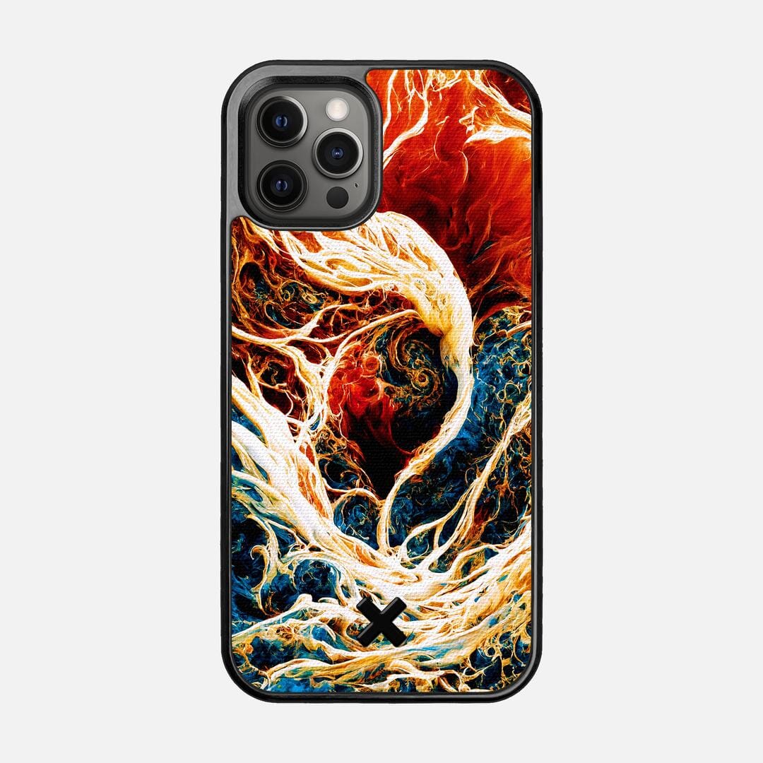 Evolve Case for the Apple iPhone 12 Pro featuring a UV Printed Cotton Canvas backer with the Keyway X Mark#Phone Model_iPhone 12 Pro