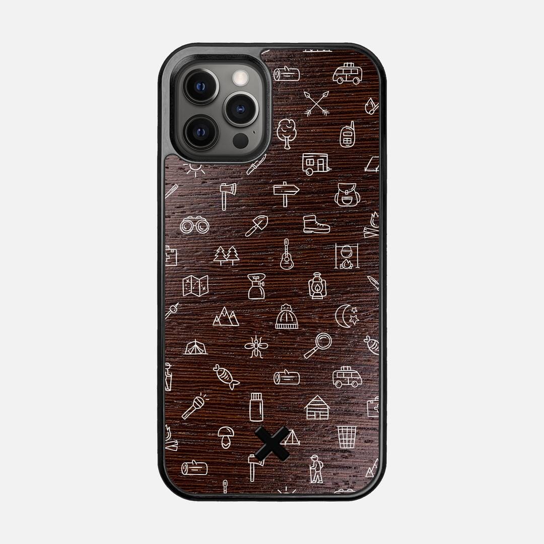 Gear Case for the Apple iPhone 12 Pro featuring a UV Printed Wenge Wood backer with the Keyway X Mark#Phone Model_iPhone 12 Pro