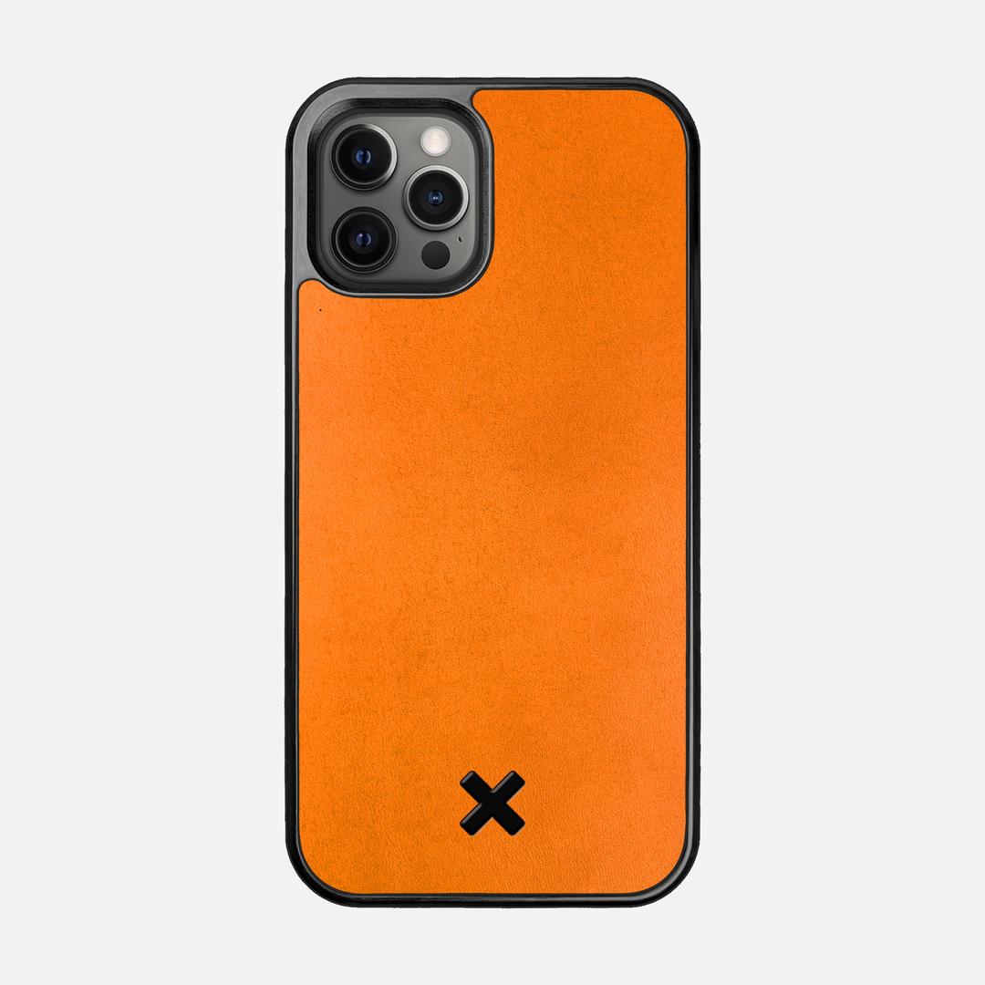 Honey Leather Case for the Apple iPhone 12 Pro featuring a Genuine Leather backer with the Keyway X Mark#Phone Model_iPhone 12 Pro