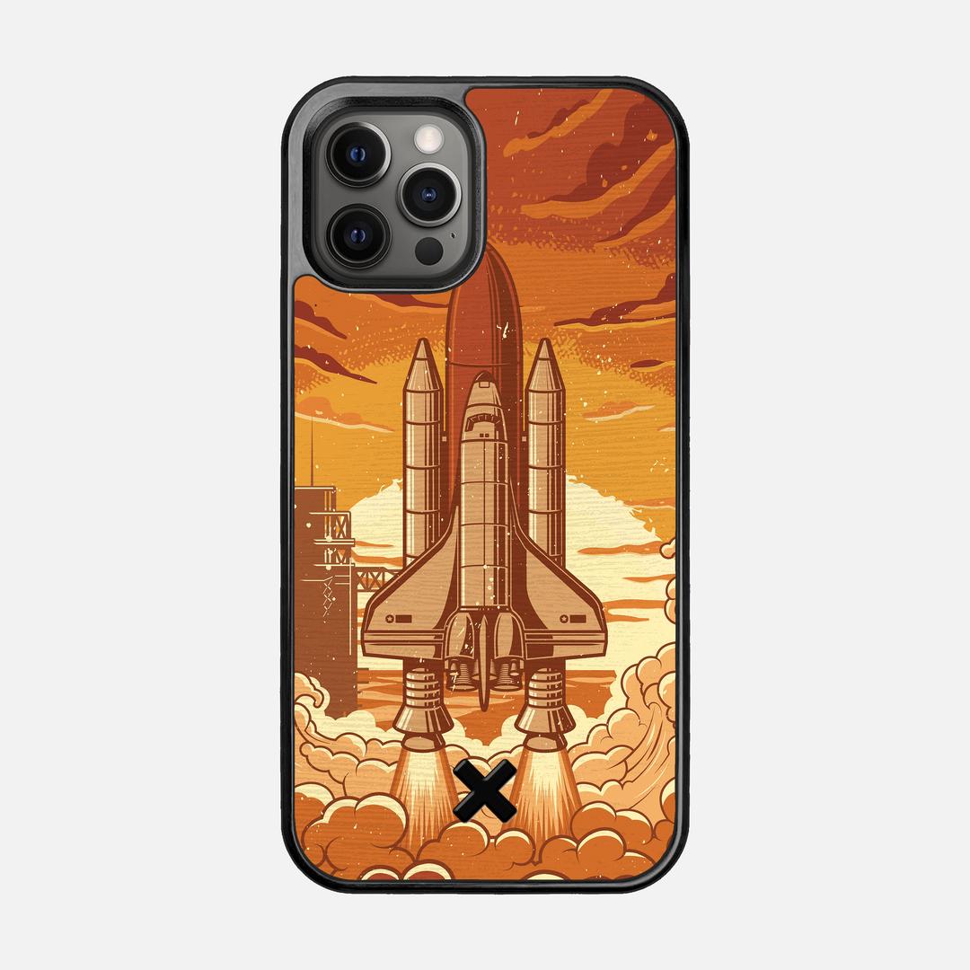 Launch Case for the Apple iPhone 12 Pro featuring a UV Printed Wenge Wood backer with the Keyway X Mark#Phone Model_iPhone 12 Pro