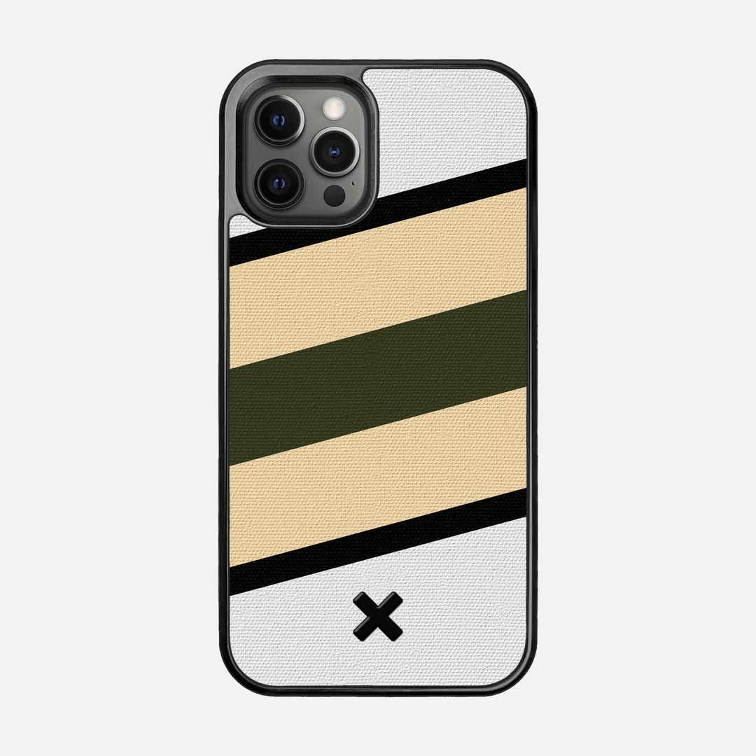 Ridge Case for the Apple iPhone 12 Pro featuring a UV Printed Cotton Canvas backer with the Keyway X Mark#Phone Model_iPhone 12 Pro