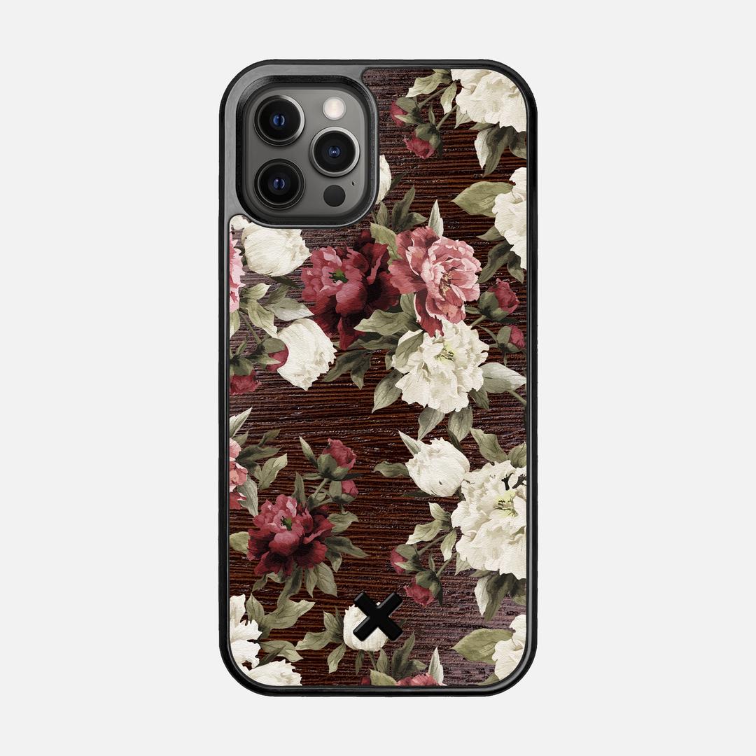 Rose Case for the Apple iPhone 12 Pro featuring a UV Printed Wenge Wood backer with the Keyway X Mark#Phone Model_iPhone 12 Pro