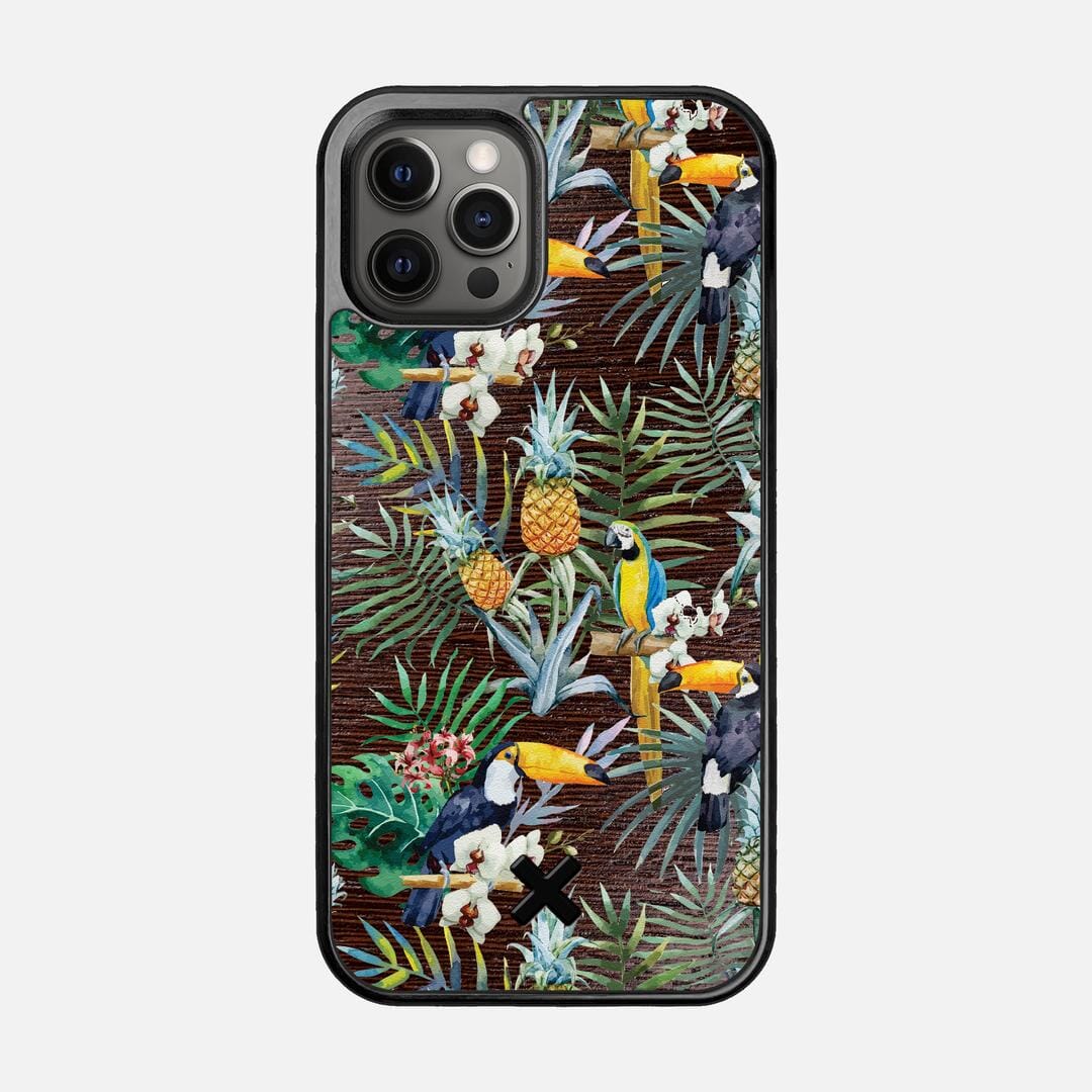 Tropic Case for the Apple iPhone 12 Pro featuring a UV Printed and Wenge Wood backer with the Keyway X Mark#Phone Model_iPhone 12 Pro