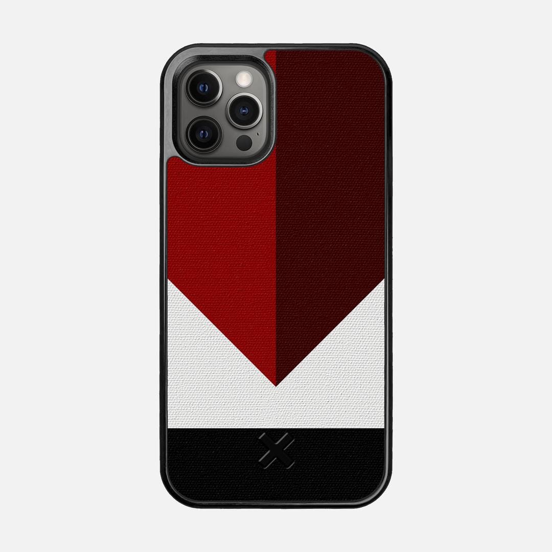 Valley Case for the Apple iPhone 12 Pro featuring a UV Printed Cotton Canvas backer with the Keyway X Mark#Phone Model_iPhone 12 Pro