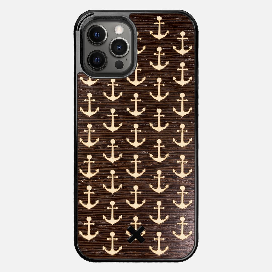 Anchor Case for the Apple iPhone 12 Pro Max featuring a Maple and Wenge Wood backer with the Keyway X Mark#Phone Model_iPhone 12 Pro Max