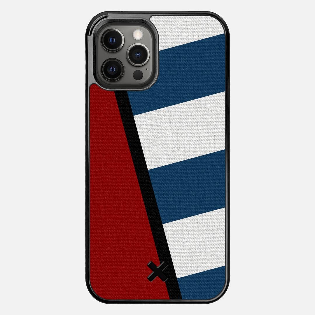 Bluff Case for the Apple iPhone 12 Pro Max featuring a UV Printed Cotton Canvas backer with the Keyway X Mark#Phone Model_iPhone 12 Pro Max