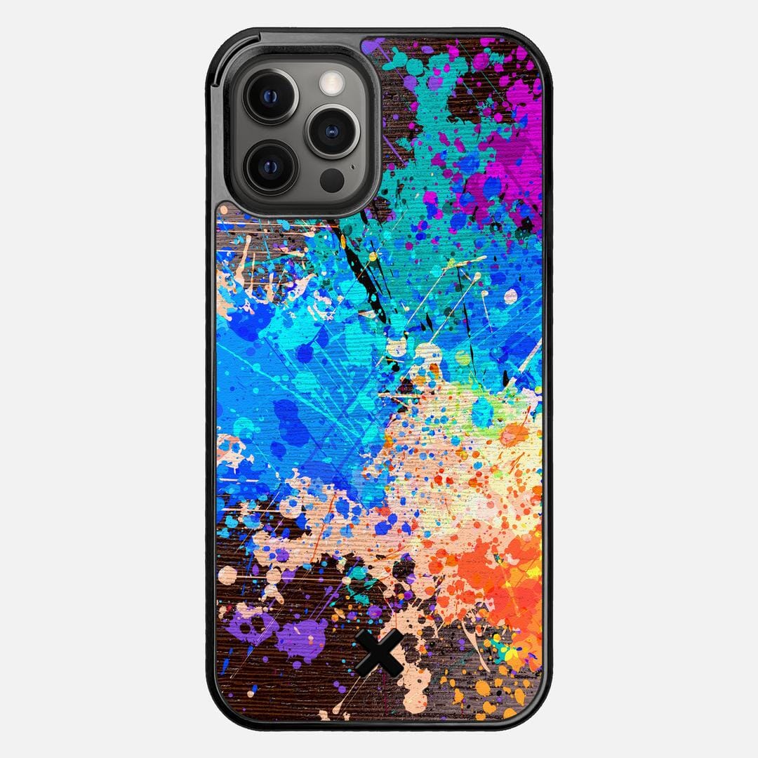 Chroma Case for the Apple iPhone 12 Pro Max featuring a UV Printed Wenge Wood backer with the Keyway X Mark#Phone Model_iPhone 12 Pro Max