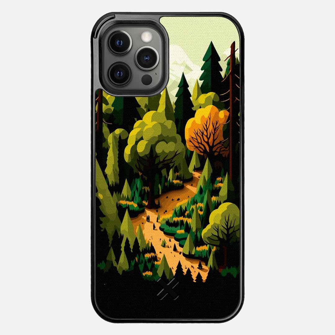 Evergreen Case for the Apple iPhone 12 Pro Max featuring a UV Printed Cotton Canvas backer with the Keyway X Mark#Phone Model_iPhone 12 Pro Max
