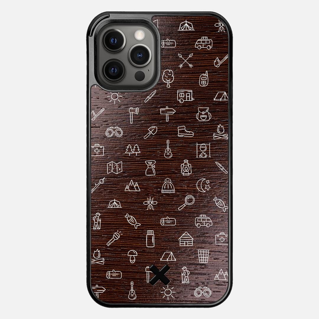 Gear Case for the Apple iPhone 12 Pro Max featuring a UV Printed Wenge Wood backer with the Keyway X Mark#Phone Model_iPhone 12 Pro Max