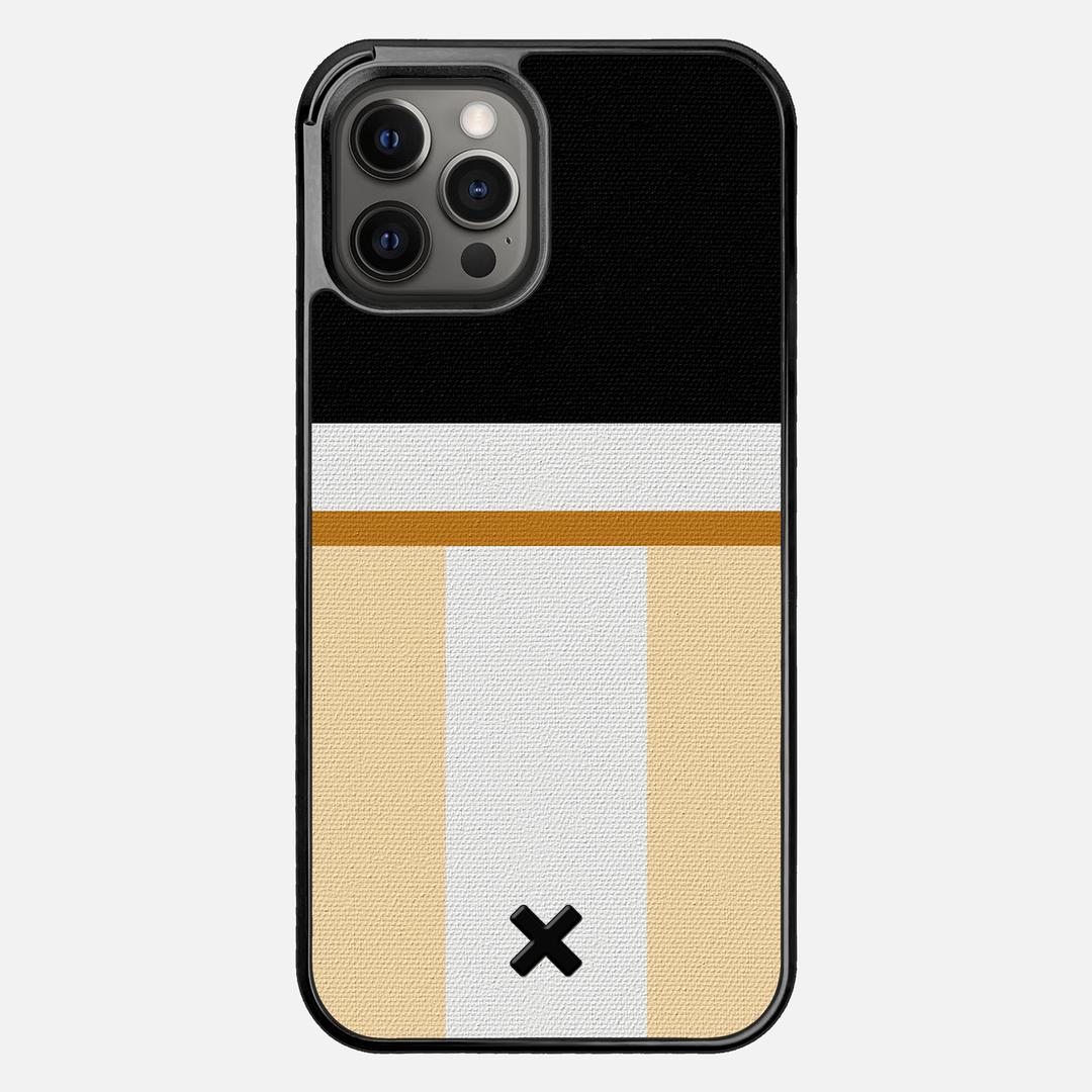 Isle Case for the Apple iPhone 12 Pro Max featuring a UV Printed Cotton Canvas backer with the Keyway X Mark#Phone Model_iPhone 12 Pro Max