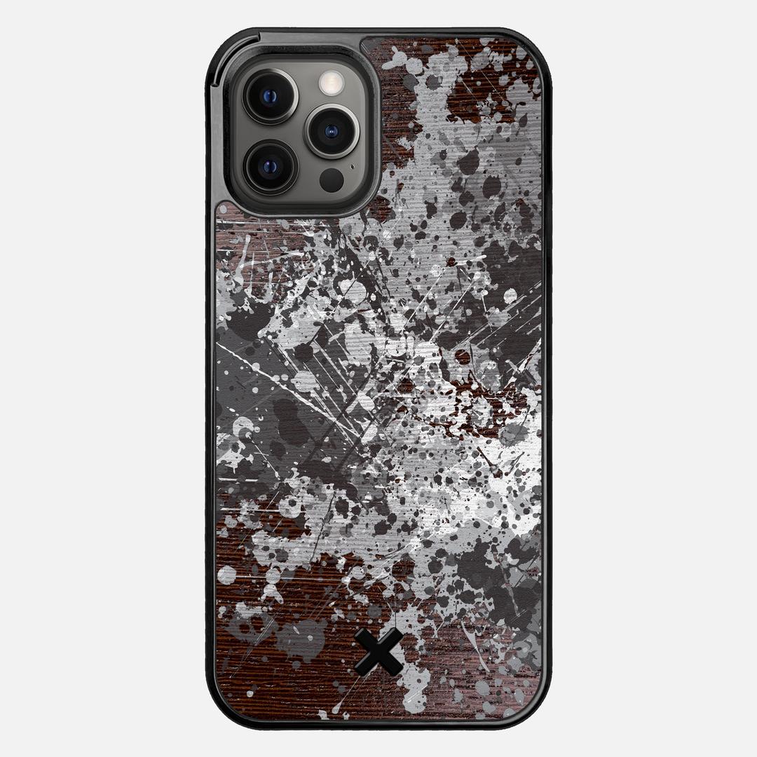 Mono Case for the Apple iPhone 12 Pro Max featuring a UV Printed Wenge Wood backer with the Keyway X Mark#Phone Model_iPhone 12 Pro Max
