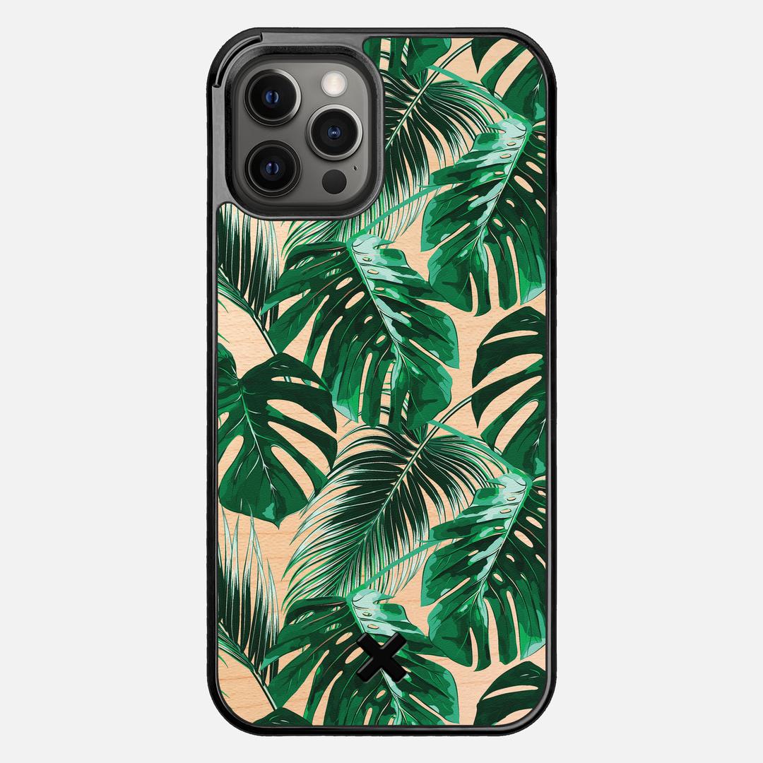 Palm Case for the Apple iPhone 12 Pro Max featuring a UV Printed Maple Wood backer with the Keyway X Mark#Phone Model_iPhone 12 Pro Max