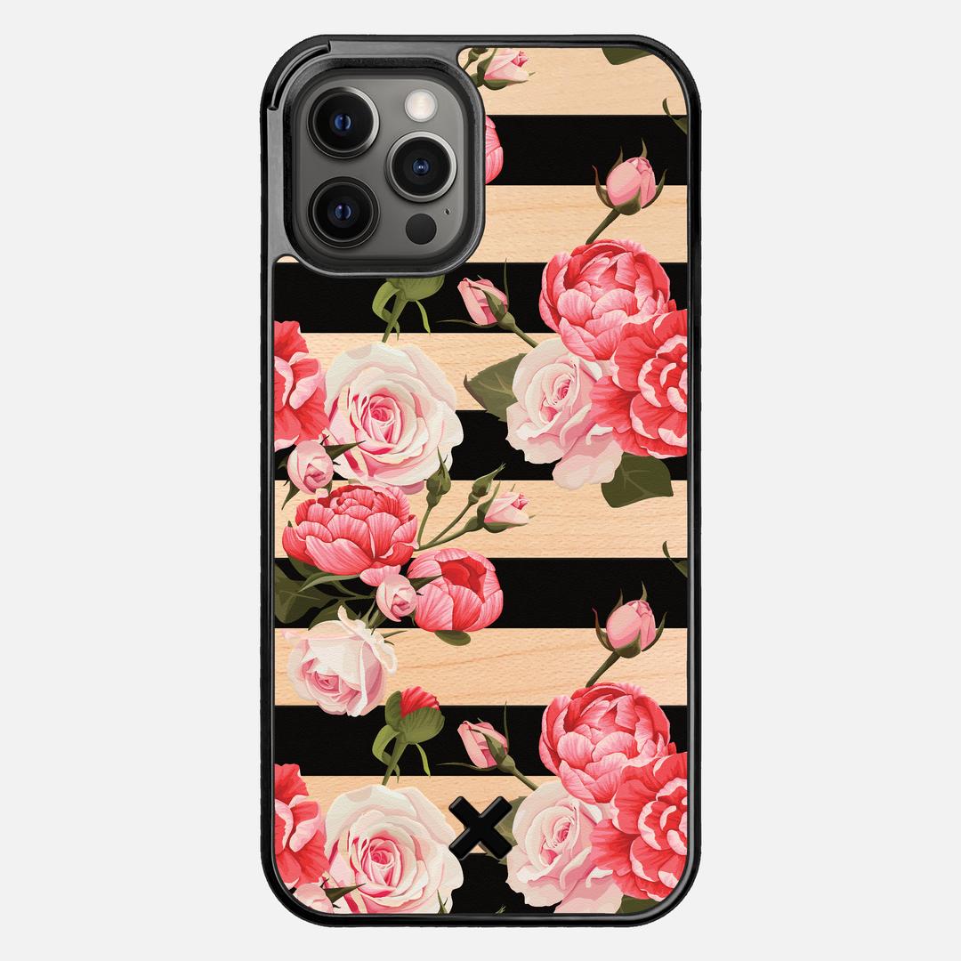 Peony Case for the Apple iPhone 12 Pro Max featuring a UV Printed Maple Wood backer with the Keyway X Mark#Phone Model_iPhone 12 Pro Max