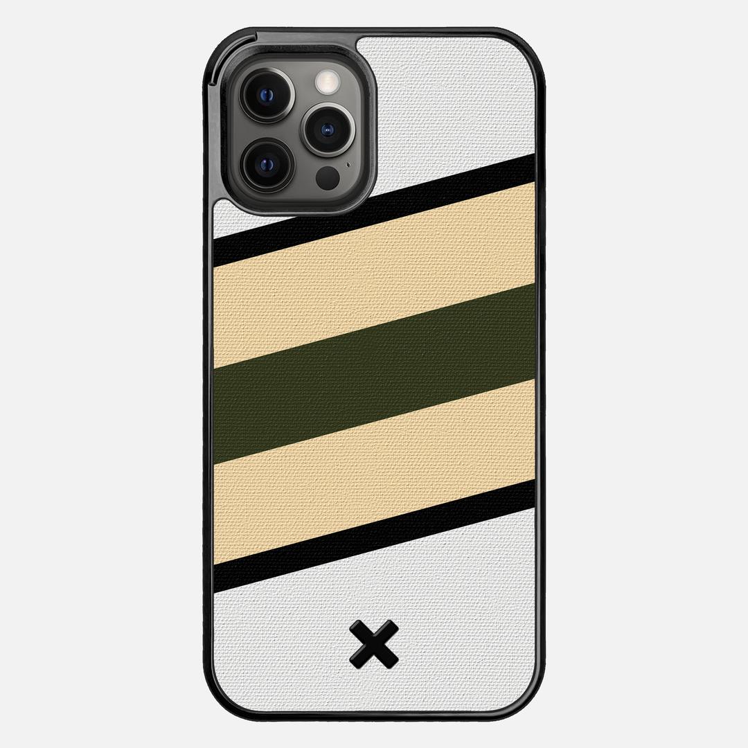 Ridge Case for the Apple iPhone 12 Pro Max featuring a UV Printed Cotton Canvas backer with the Keyway X Mark#Phone Model_iPhone 12 Pro Max