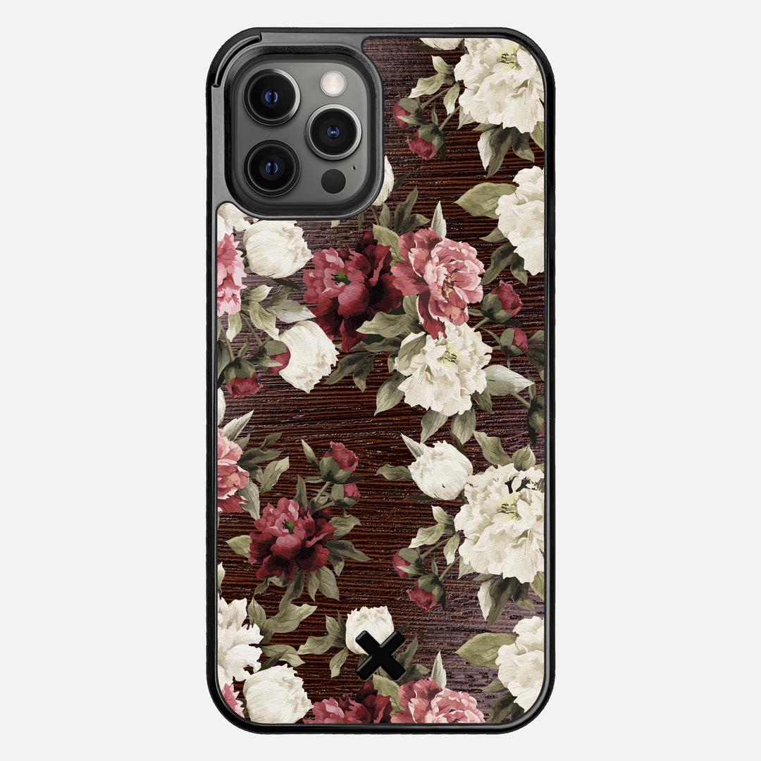 Rose Case for the Apple iPhone 12 Pro Max featuring a UV Printed Wenge Wood backer with the Keyway X Mark#Phone Model_iPhone 12 Pro Max
