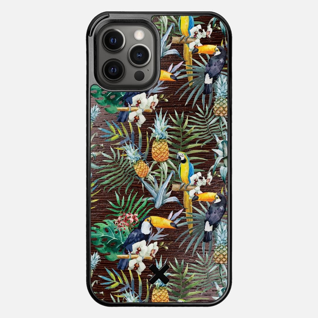 Tropic Case for the Apple iPhone 12 Pro Max featuring a UV Printed and Wenge Wood backer with the Keyway X Mark#Phone Model_iPhone 12 Pro Max