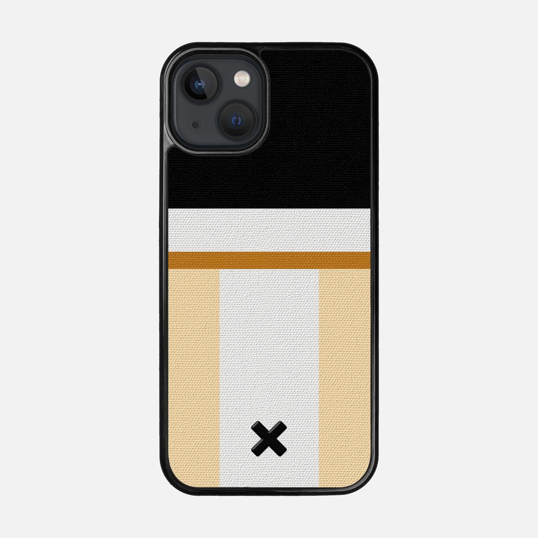 Isle Case for the Apple iPhone 13 featuring a UV Printed Cotton Canvas backer with the Keyway X Mark#Phone Model_iPhone 13