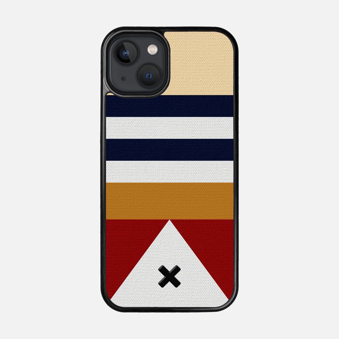 Lodge Case for the Apple iPhone 13 featuring a UV Printed Cotton Canvas backer with the Keyway X Mark#Phone Model_iPhone 13