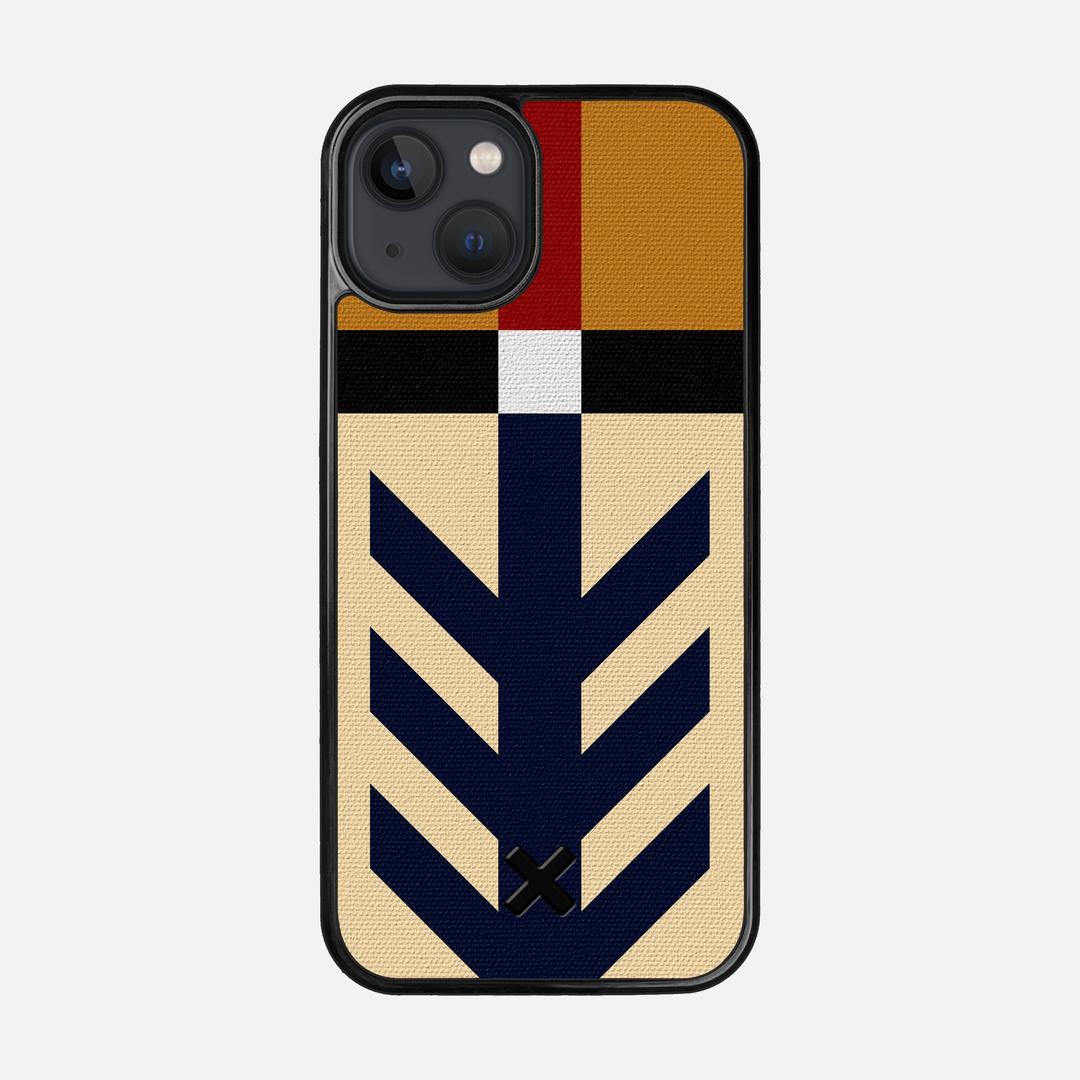 Trail Case for the Apple iPhone 13 featuring a UV Printed Cotton Canvas backer with the Keyway X Mark#Phone Model_iPhone 13