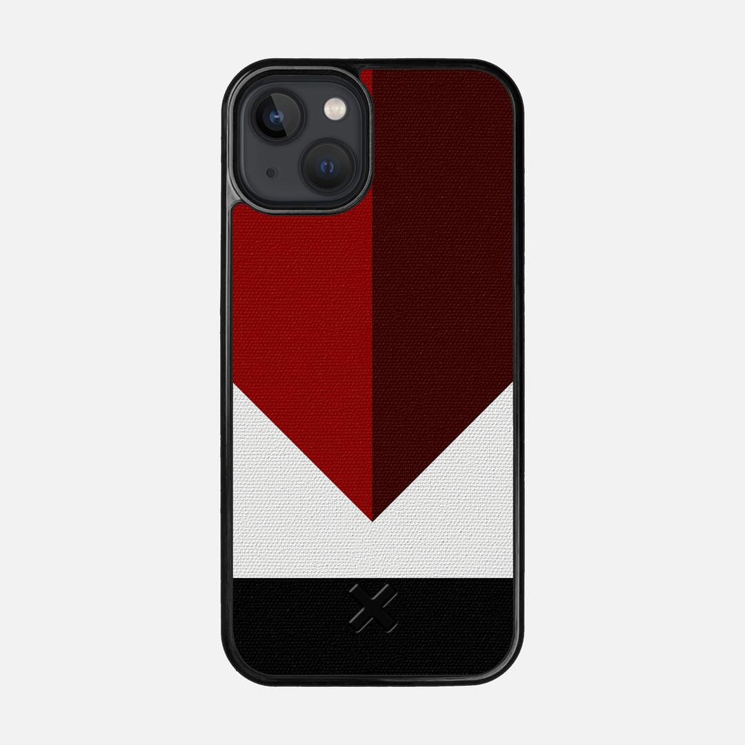 Valley Case for the Apple iPhone 13 featuring a UV Printed Cotton Canvas backer with the Keyway X Mark#Phone Model_iPhone 13