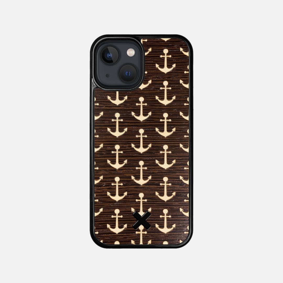 Anchor Case for the Apple iPhone 13 Mini featuring a Maple and Wenge Wood backer with the Keyway X Mark#Phone Model_iPhone 13 Mini