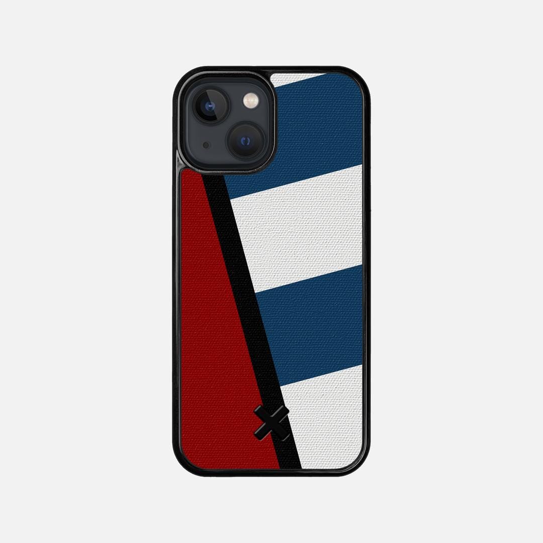 Bluff Case for the Apple iPhone 13 Mini featuring a UV Printed Cotton Canvas backer with the Keyway X Mark#Phone Model_iPhone 13 Mini