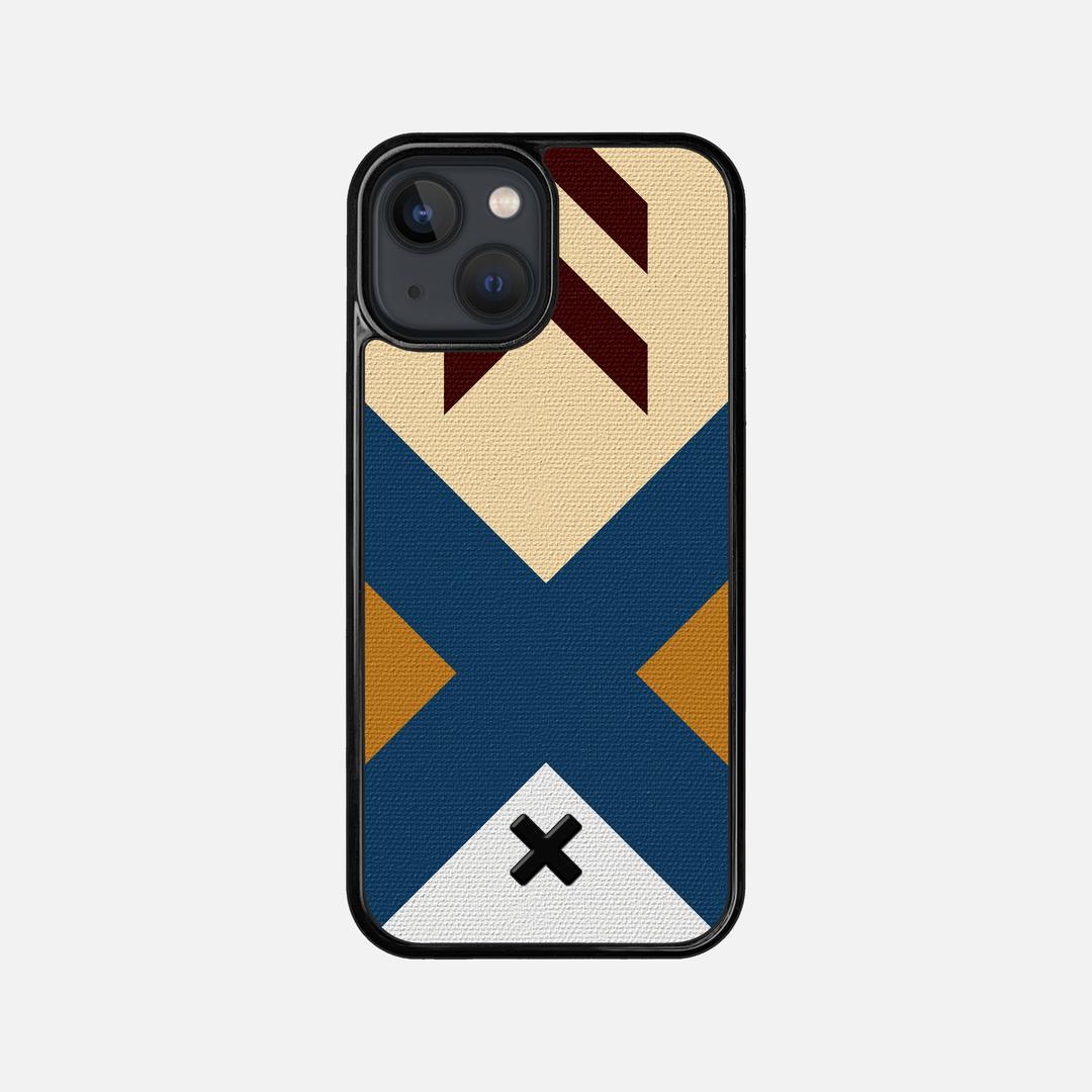 Camp Case for the Apple iPhone 13 Mini featuring a UV Printed Cotton Canvas backer with the Keyway X Mark#Phone Model_iPhone 13 Mini